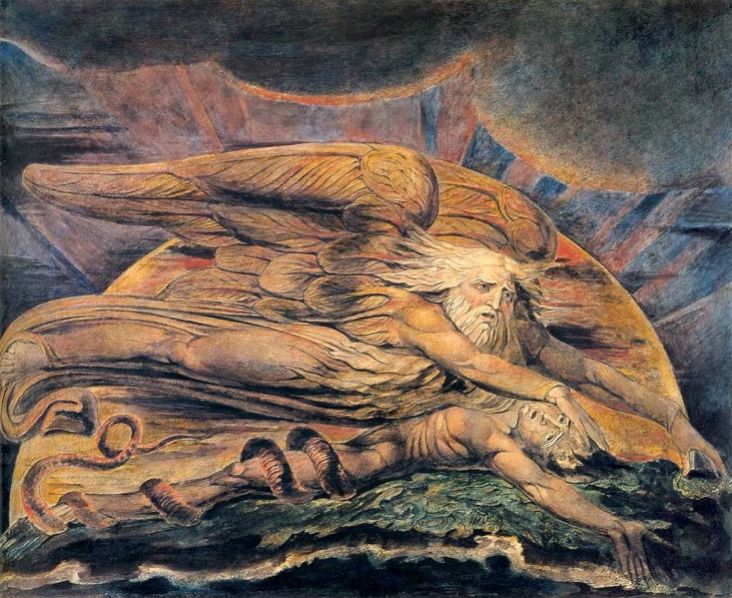 elohim creating adam - William Blake