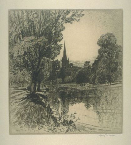 Sydney Robert Jones, Holy Trinity Church, Stratford on Avon, early 20th C