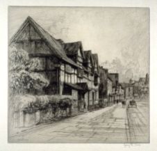 Sydney Robert Jones, Shakespeare's Birthplace, Stratford on Avon, early 20th C.