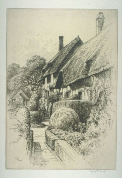 Sydney Robert Jones, Anne Hathaway’s Cottage, Stratford on Avon, early 20th Century