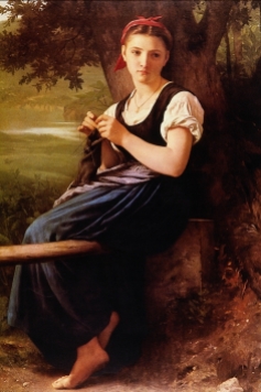 Bouguereau, The Knitting Girl, 1869
